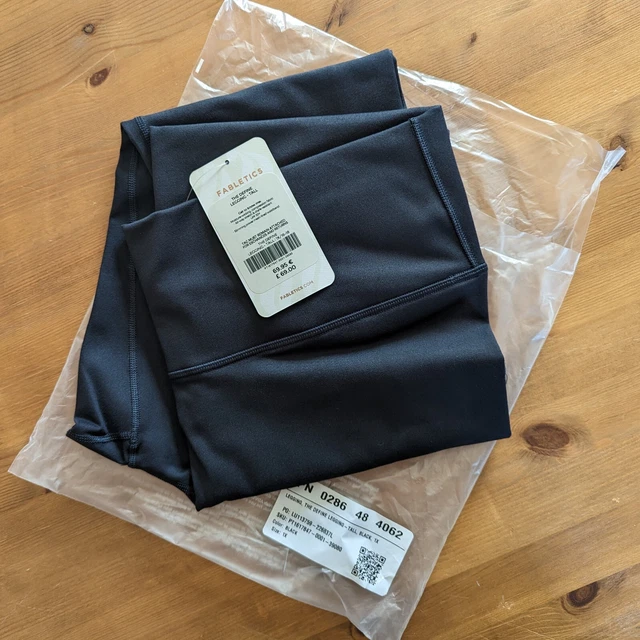 NUOVI leggings a vita alta Fabletics Define PowerHold - nero - 1X / 16-18 - alti