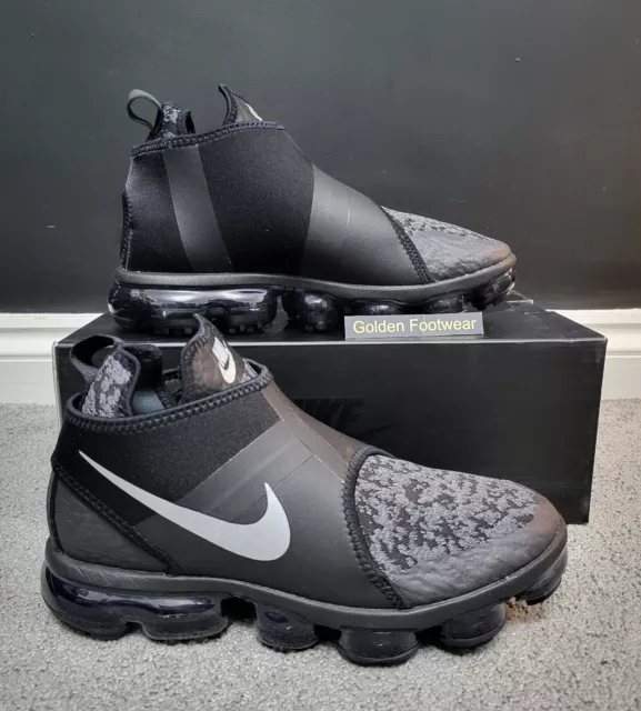 NIKE AIR VAPORMAX Chukka Slip Size 7 uk Mens Black Running gym