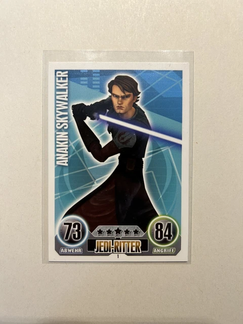 Star Wars Force Attax Serie 1 Anakin STAR WARS CLONE Serie 1 Basic-Karte Anakin Skywalker 1 Force Attax