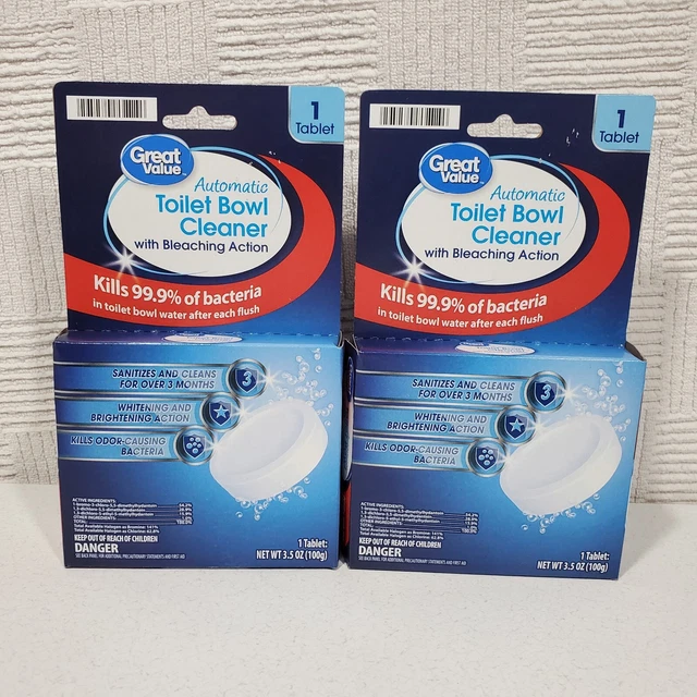 GREAT VALUE AUTOMATIC Toilet Bowl Cleaner Tablet Kills 99.9 Germs 2