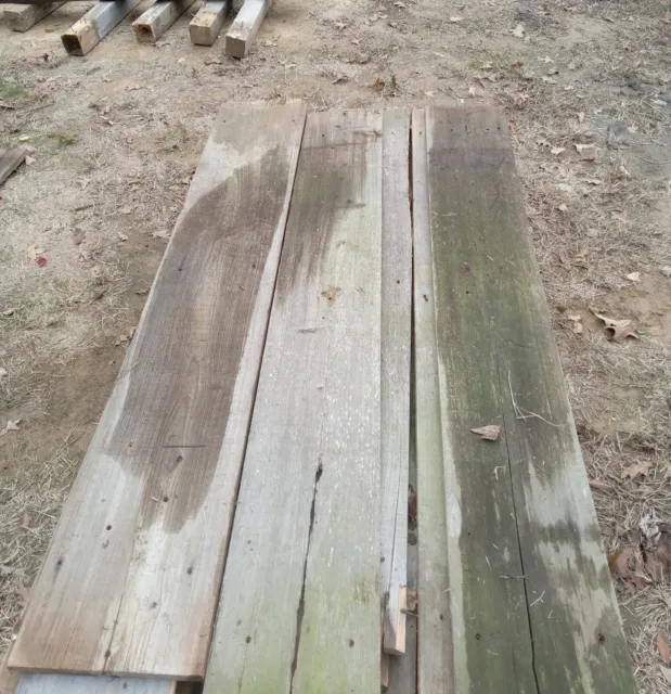 Weathered Barn Wood Fence Boards Reclaimed Old Board Planks 3/4"