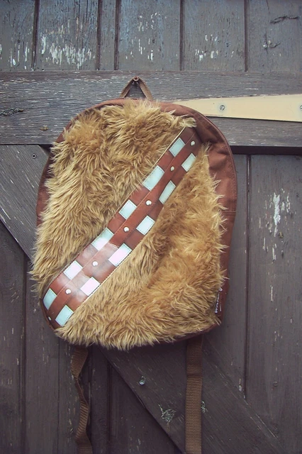 Zaino Ufficiale Star Wars Chewbacca Marrone Peluche Borsa Bambini