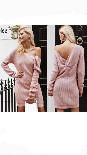 Vestito Mini Abito Donna Taglia Unica Nuovo Con Etichetta Rosa Bianco Nero