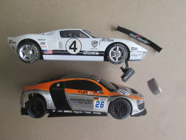 Scalextric slot car 1/32 Digital x2 Running w/issues! Ford GT40 Vodafone Audi