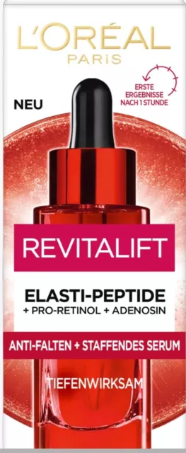 L'Oréal Paris Revitalift Elasti Peptide Anti Falten Serum + Retinol +adenosin