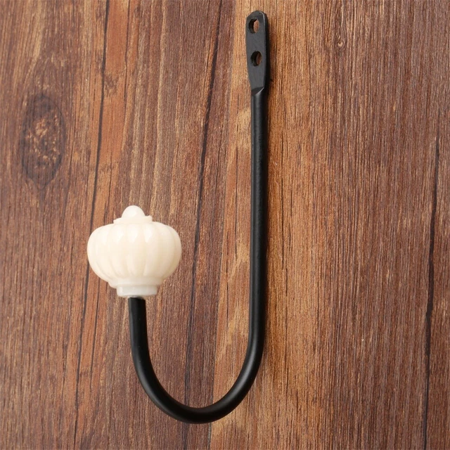 Black Classic Coat Rack Hat Bag Towel Clothes Hook Wall Hooks Hanger Decorative