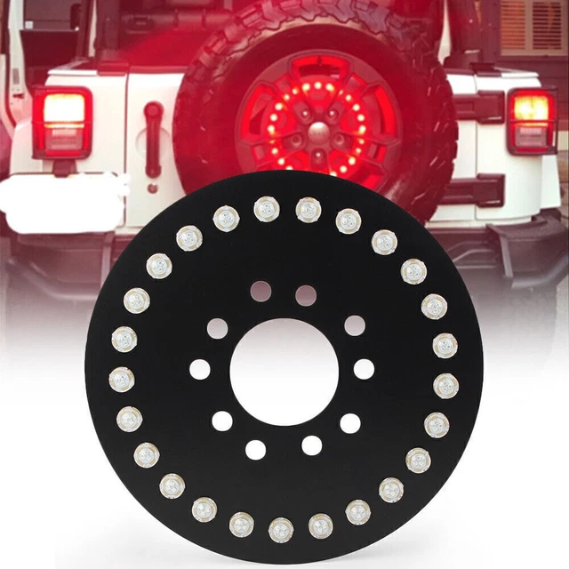 For Jeep Wrangler JK JKU Spare Tire LED Wheel Light Rear 3rd Brake Tail Light