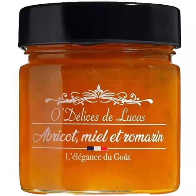 Confiture Abricot, miel et romarin, 230g