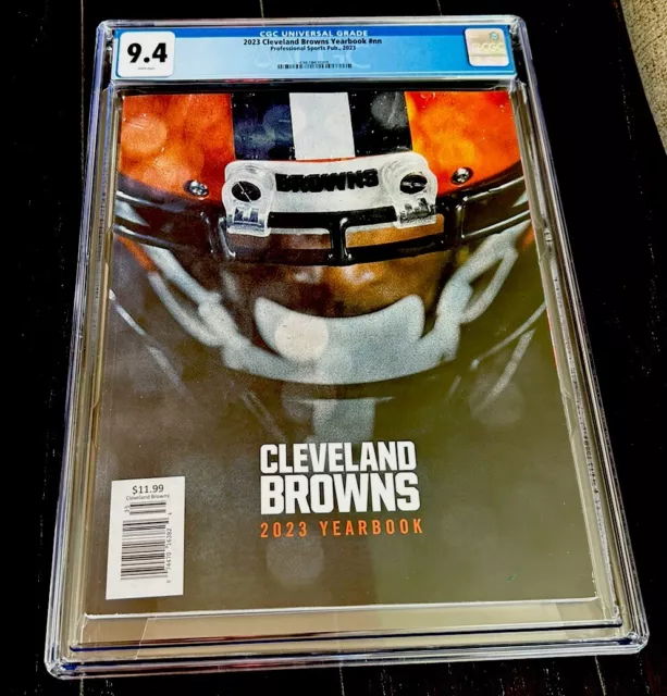 CLEVELAND BROWNS RARE 2023 Program Yearbook NFL Playoffs CGC 9.4