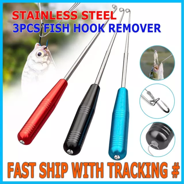 3 Pack Easy Fishing Hook Remover Detacher Fish Hook Detacher Tackle Removal Tool