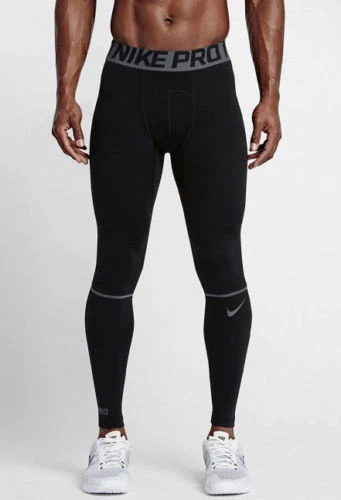 Mens NIKE PRO Combat Pink Black WARM TRAINING TIGHTS Compression