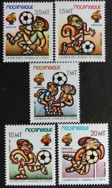 127.Mozambique 1982 Set/5 Stamp World Cup Football . Mnh