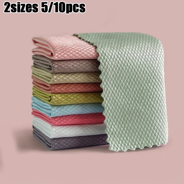 5/10* NanoScale Streak-Free Miracle Cleaning Cloths (Reusable) Easy Clean