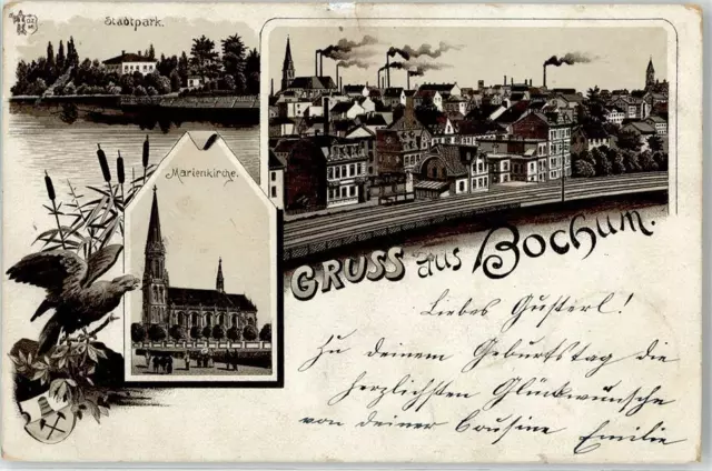 52254603 - 4630 Bochum Stadtpark Marienkirche Bochum Stadtkreis 1896