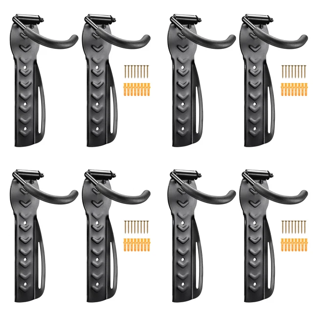 Bike Rack Wall Mount Storage Hanger Bicycle Holder Hook Vertical Garage 8 Pack 2