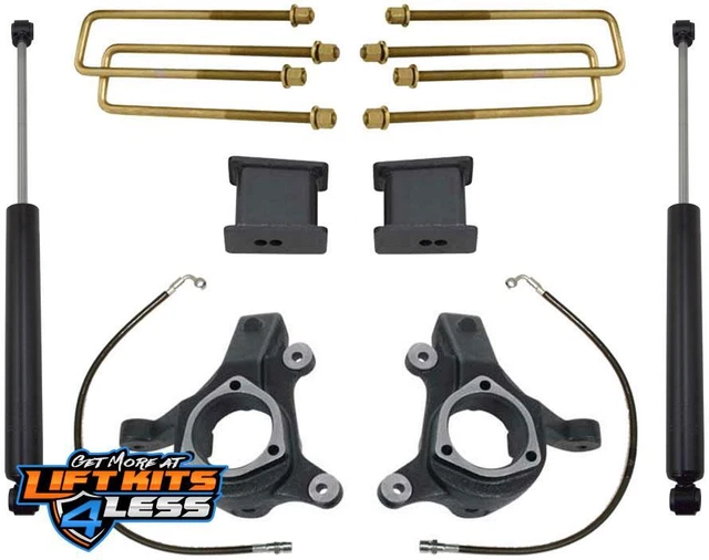 MaxTrac Suspension K881332.2 3" Lift Kit W/ Shocks for 07-14 GMC Sierra 1500 2WD