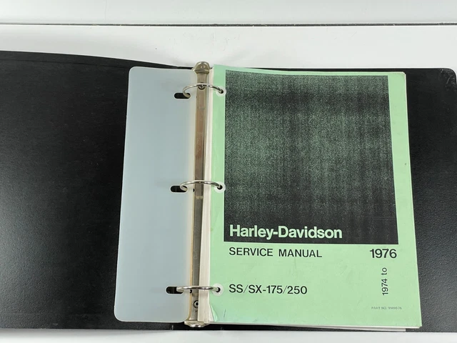 Harley-Davidson Service Manual SS/SX-175/250 - 1974 to 1976 - 99490-76