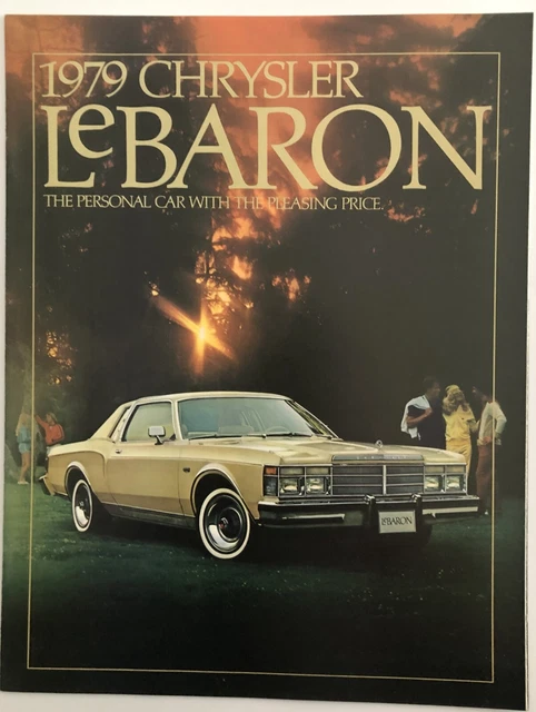 Vintage 1979 Chrysler Lebaron Dealer Advertising Brochure