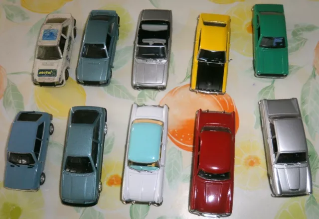 Lot 10 Ford 1/43 Escort + Sierra +Fiesta +Taunus + Cortina +Capri  Solido Corgi