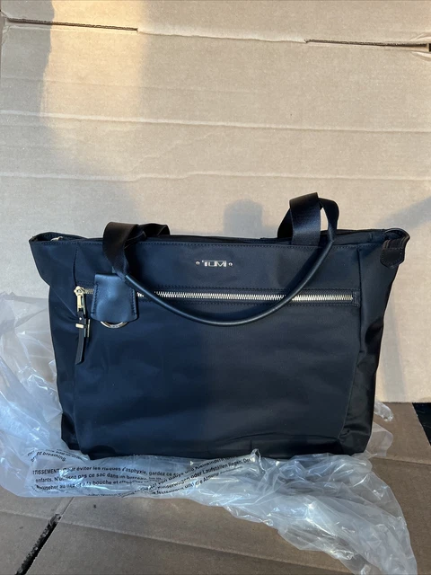 New TUMI VOYAGEUR MAUREN TOTE ORIGINAL 196310 Black & Gold $325 Laptop Bag