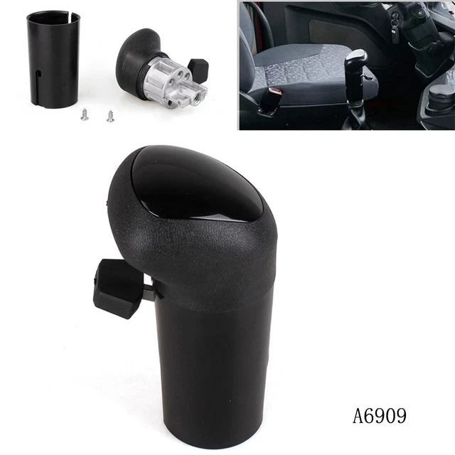 Pomello del cambio per auto nero ABS alluminio A6909 A5010 pomello del cambio