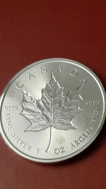 Maple Leaf 1 Unze Silber 2018 Incuse