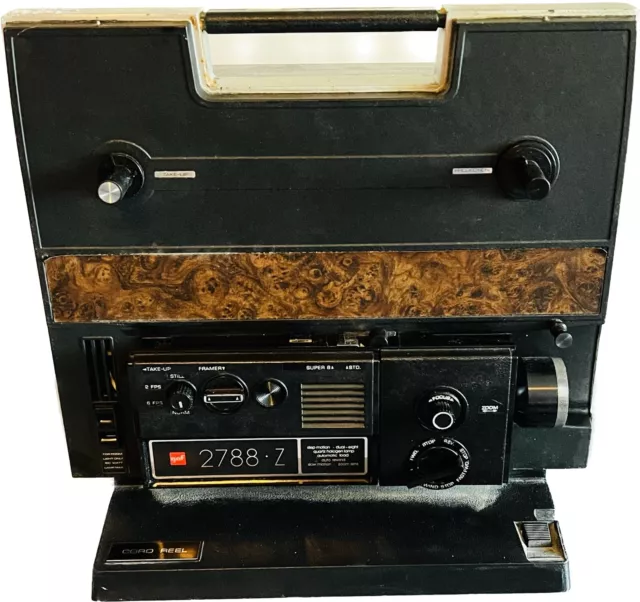 8mm Projector GAF 2788 Z Dual Eight Made In USA WORKS