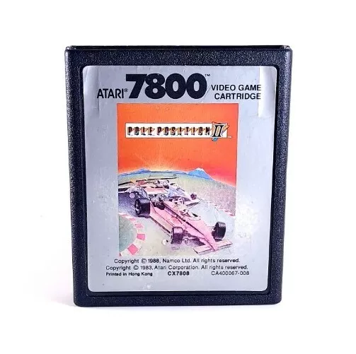 Pole Position II (Atari 7800, 1986) - Color Picture Label