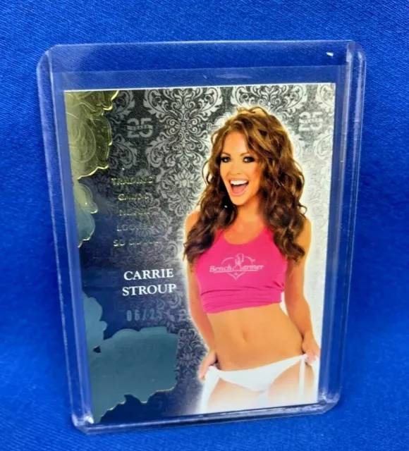 CARRIE STROUP 2019 Benchwarmer 25 Years Gold Foil Premium Base /25