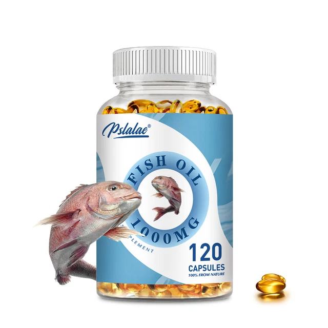 FISH OIL 1000MG Highest Potency, Skin & Brain Health, Heart Support