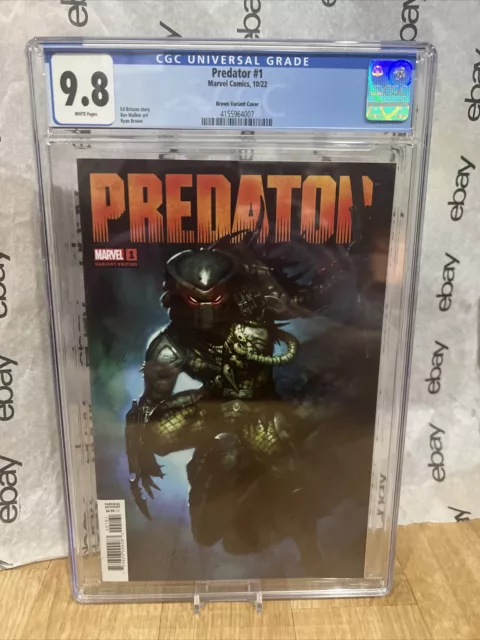 Predator #1  Ryan Brown 1:25 Variant  Marvel Comics     1st Print  CGC 9.8