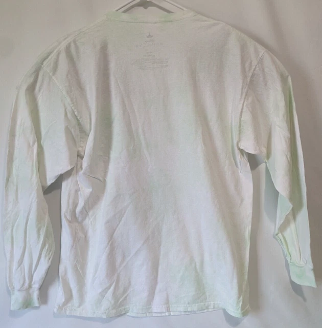 Walt Disney POCAHONTAS Meeko Long Sleeve T-Shirt  XL New Wht Grn Tye Die 5