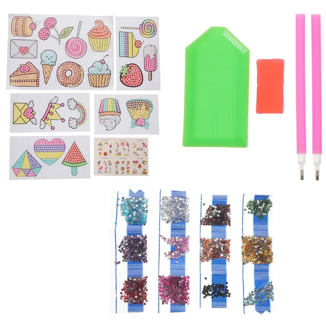 Pegatina de diamante para niños diamante brillante para niños pegatina de taladro diamante pegatinas artísticas