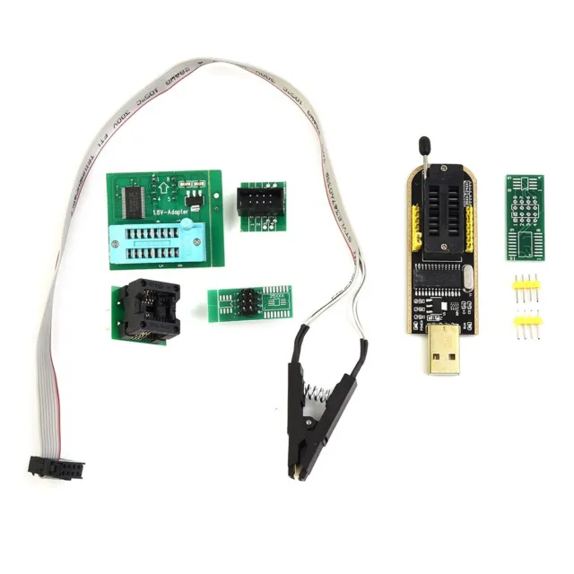 USB Programmatore + SOIC8 Chip Ic Adattatore Nuovo / CH341A 24/25 Serie