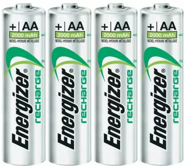 ENERGIZER AA RECHARGEABLE BATTERIES PRE-CHARGED 2000mAh