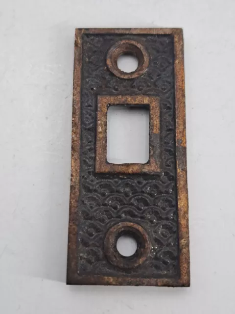 Antique Cast Iron Door Slide Bolt Strike Plate Door Hardware