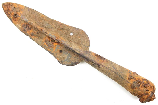 Ancient Rare Authentic Viking Kievan Rus Khazar Iron Battle Spearhead 7-9th AD