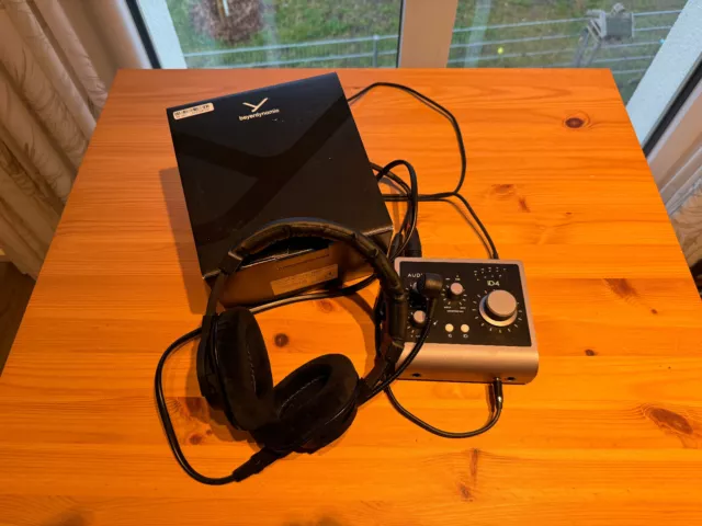 Headset Beyerdynamic DT-290, Audiointerface Audient iD4 MKII und Zubehör