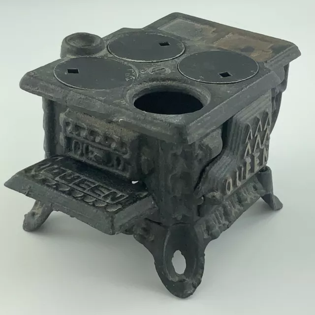 Queen Cast Iron Miniature Stove Salesmen Store Sample W580 3