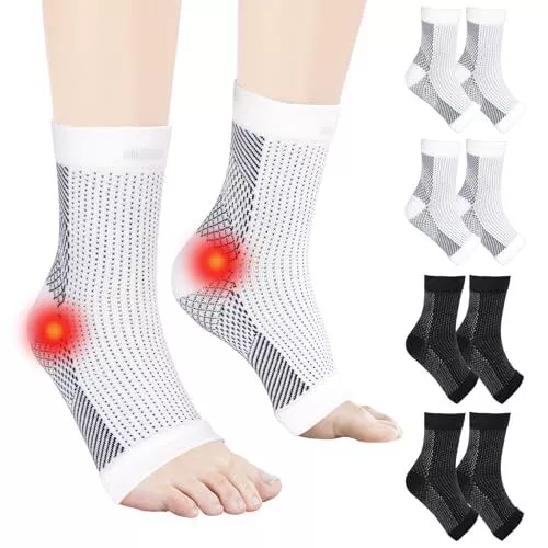 4 Pairs Neuro Socks Compression Neuropathy Plantar Fasciitis Socks Medical UK