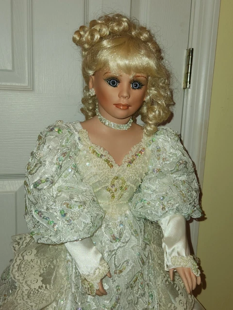 Lovely SKYLENE #216/1500 by Rustie Dolls 26" Porcelain Doll 1996