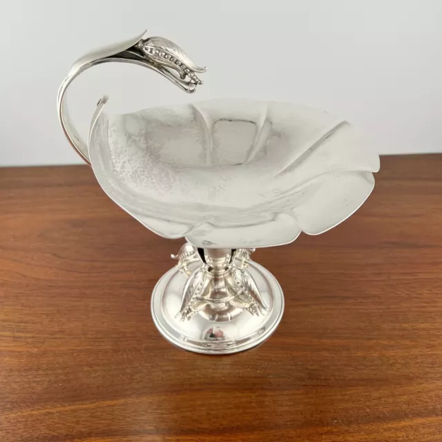 Carl Poul Petersen Canadian Sterling Silver Handled Compote Jensenesque Style