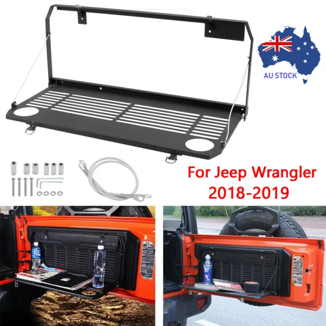 AU Car Tailgate Rear Door Table Storage Cargo Rack for Jeep Wrangler JL 18-19