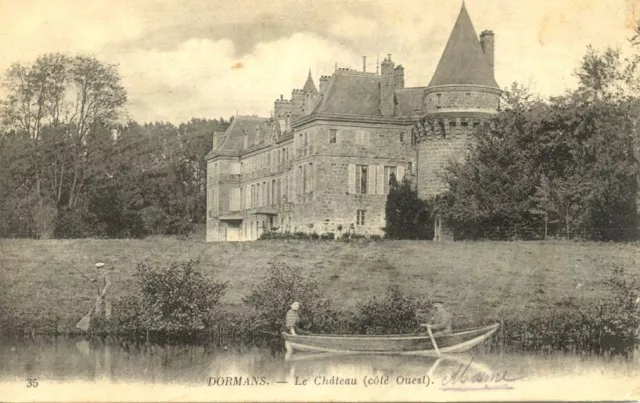 cpa DORMANS 35 le château côté ouest