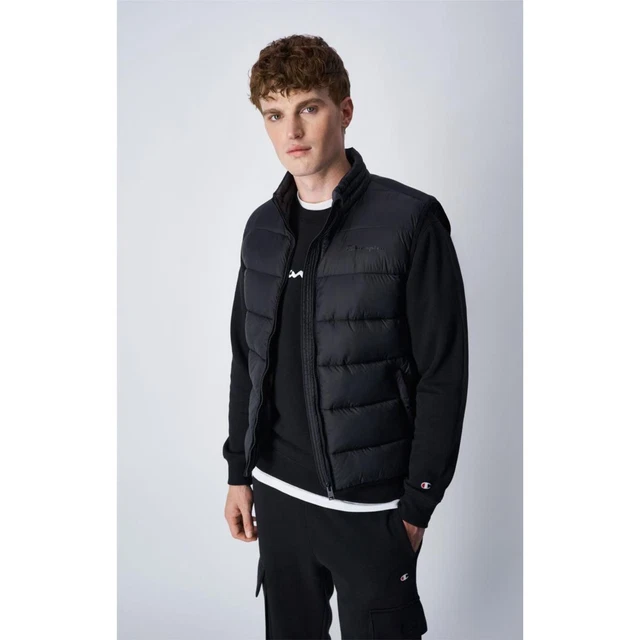 Gilet  Uomo Champion Nero 219185 Kk001 Smanicato Nero Uomo