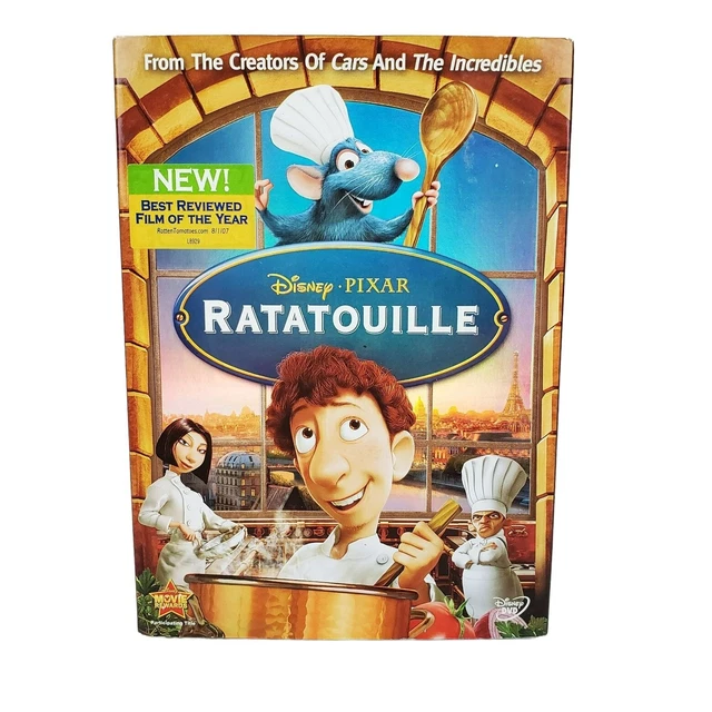 DISNEY PIXAR RATATOUILLE DVD Animated Movie Sealed Remy Chef Cooking 9