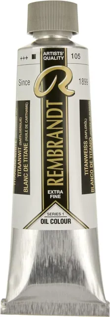huile extra-fine Rembrandt -blanc de titane - tube 40ml