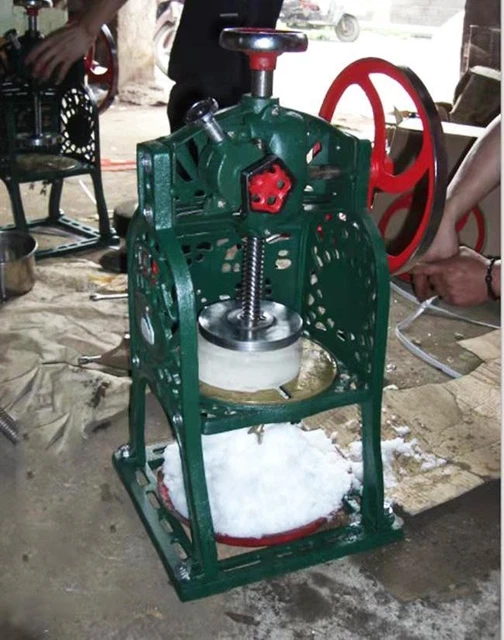 Manual Snow Ice Shaver Machine, Ice Crusher, Shaved Ice Machine Shaved Ice Cubes