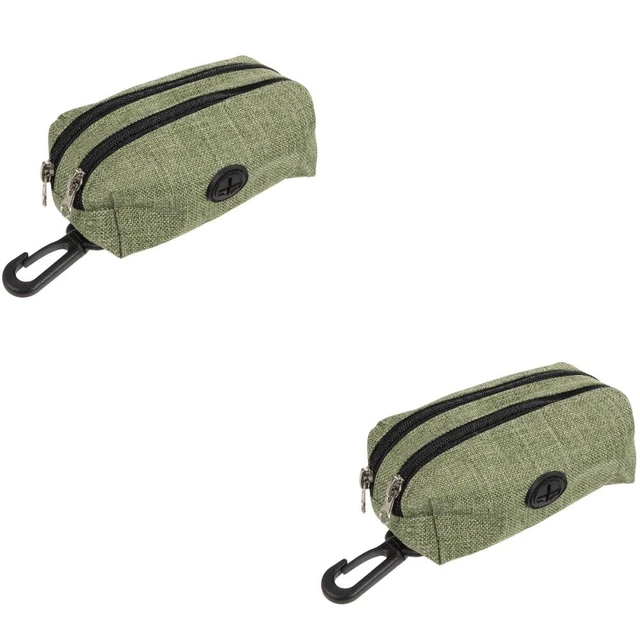2x dispensador de bolsas para perros viajes dispensador de bolsas de excrementos soporte para bolsas para perros