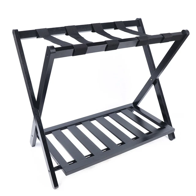 FOLDABLE LUGGAGE RACK Shelf Travel Suitcase Shoe Storage Holder Stand